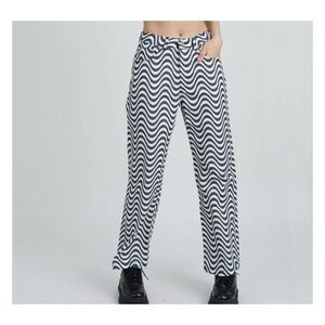 The Ragged Priest Wave Print Dad Jeans New With Tags Size 34